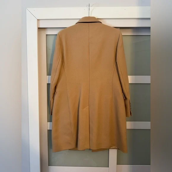 Zara Camel Button-Up Coat - Picture 2 of 2
